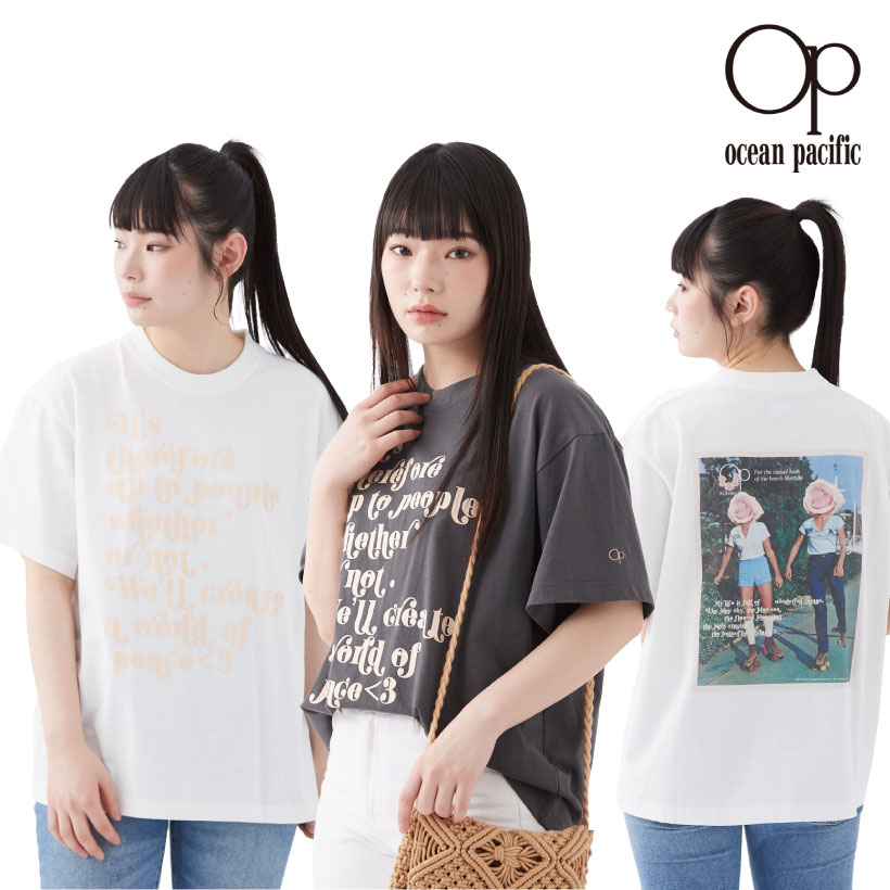 Ocean Pacific レディース 半袖Tシャツ グラフィック OP
