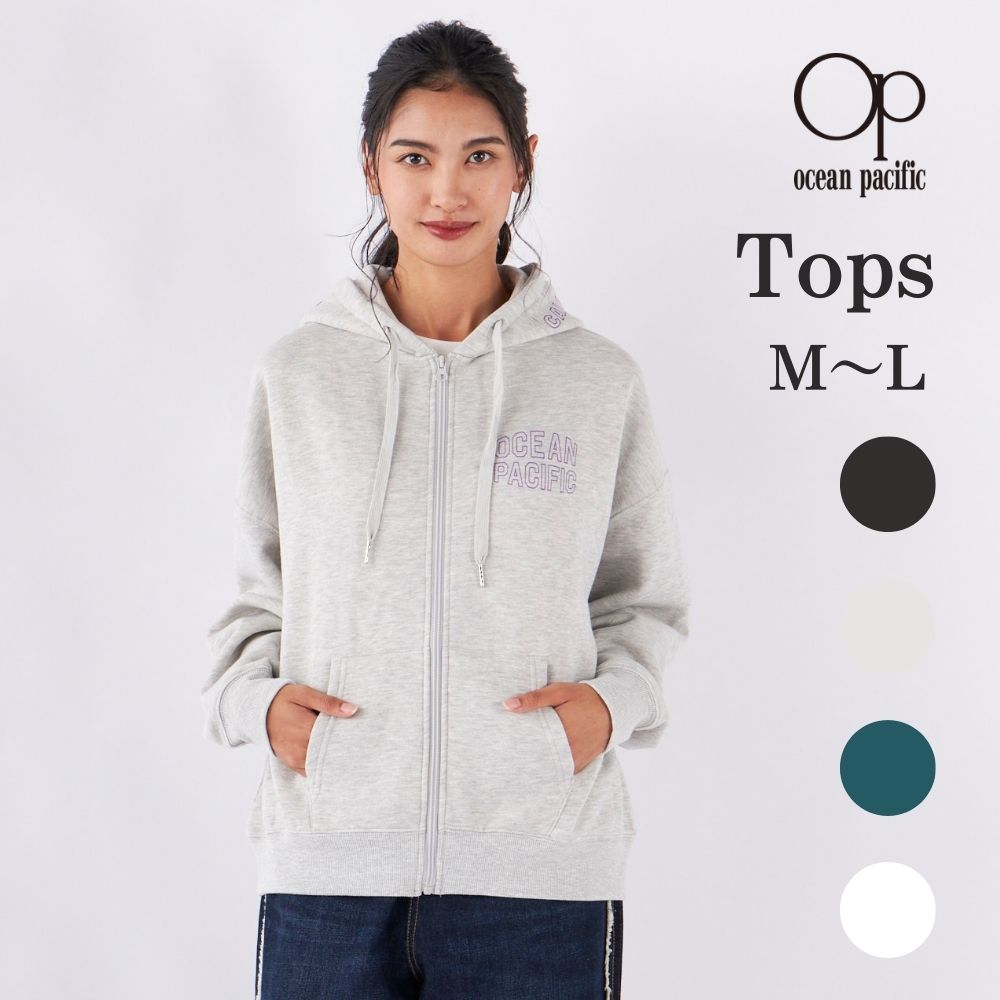 オーシャンパシフィック ウェア Ocean Pacific レディース スウェット ジップパーカ OP