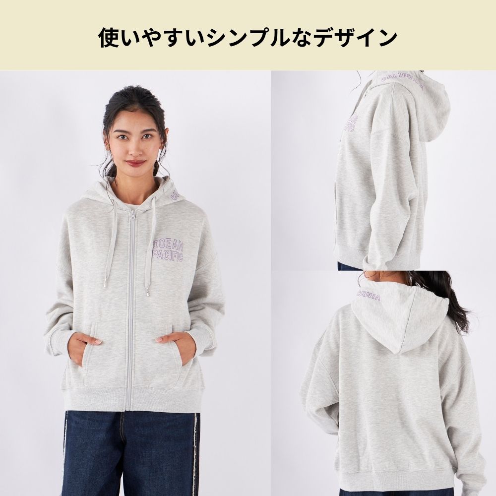 Ocean Pacific レディース スウェット ジップパーカ OP