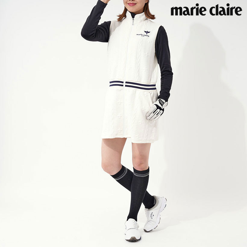 になります marie ホワイト 731407 OCEANweb PayPayモール店 - 通販 - PayPayモール claire SPORT マリクレール  レディス GOLF チュニックワンピース ポリウレタ - fif.fo