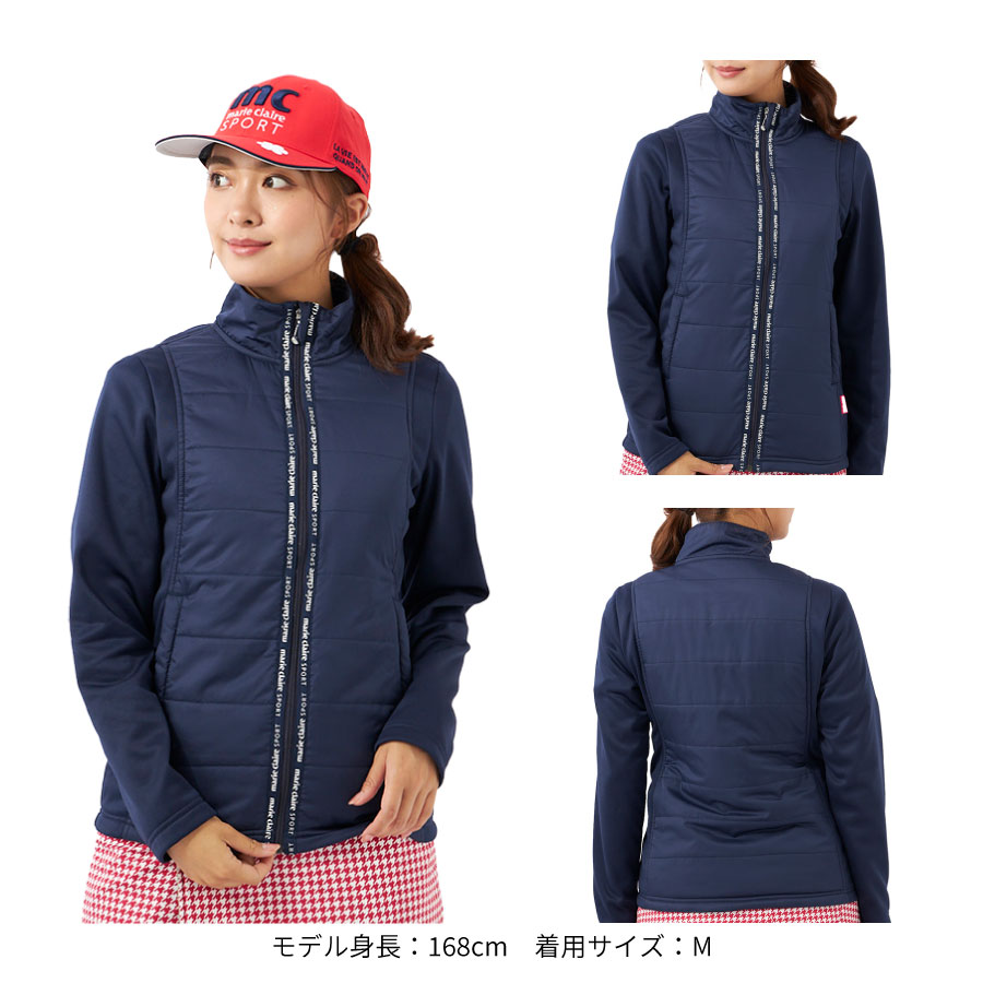 【美品】marie claire SPORT ボンディングジャケット　サイズLL 732204-04.jpg
