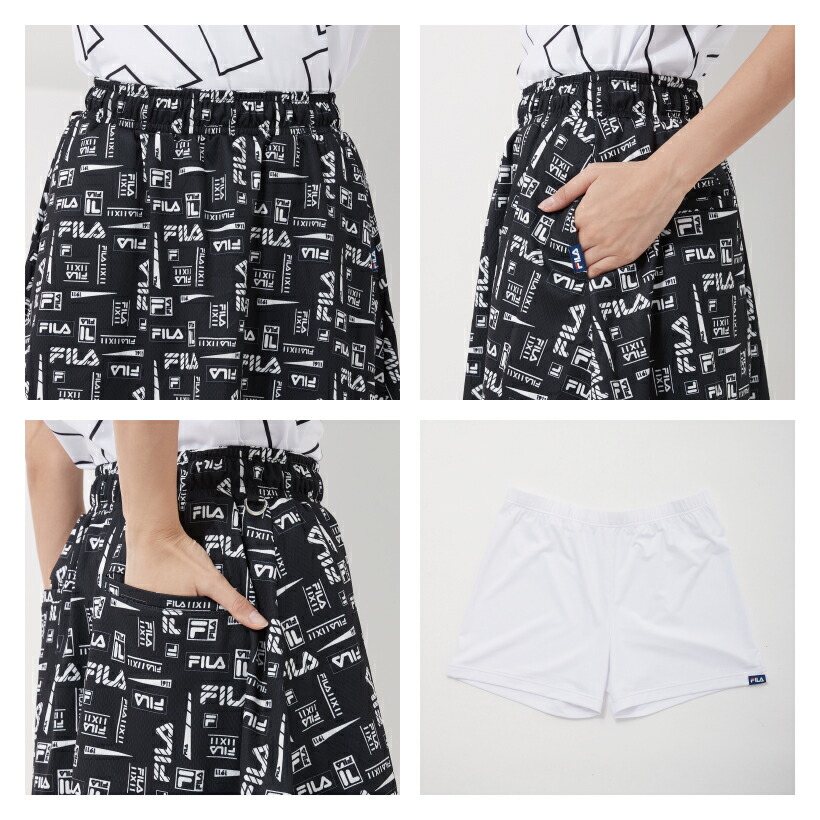 FILA ゴルフウェアレディース スカート インナー付きパンツ