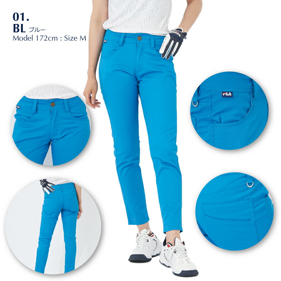FILA レディース ゴルフ パンツ ロングパンツ GOLF フィラ