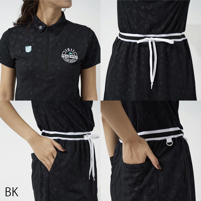 【FILA GOLF】新品　半袖ロゴデザインワンピース　レディースＬＬ　ゴルフ FILA GOLF ワンピース 「FILA GOLF/フィラゴルフ」レディース