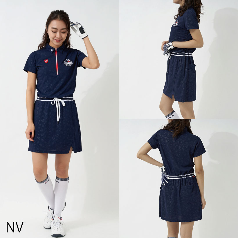 FILA ワンピース ゴルフウェア レディース 半袖 20代30代40代50