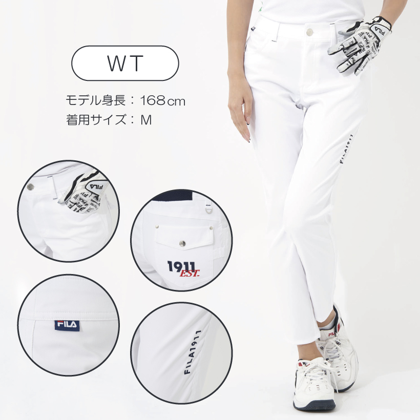 FILA レディース 9分丈 アンクル パンツ ロングパンツ