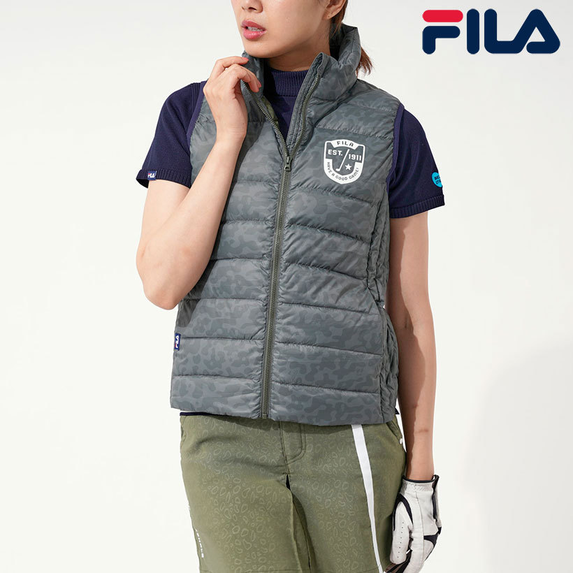 FILA フィラ GOLF レディース ライトダウンベスト カーキ 791206アウトレットクリアランスセール :791206-kh:OCEANweb  Yahoo! JAPAN店 - 通販 - Yahoo!ショッピング