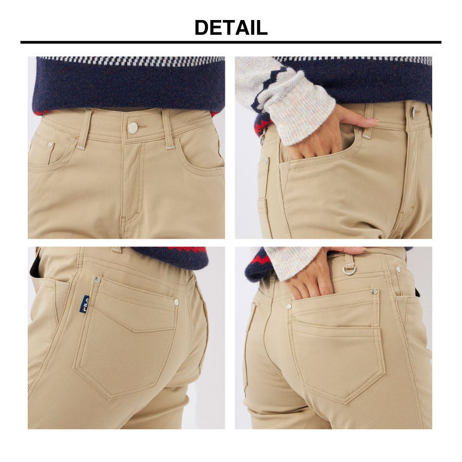 FILA レディース ロングパンツ テーパード ストレッチ ゴルフ