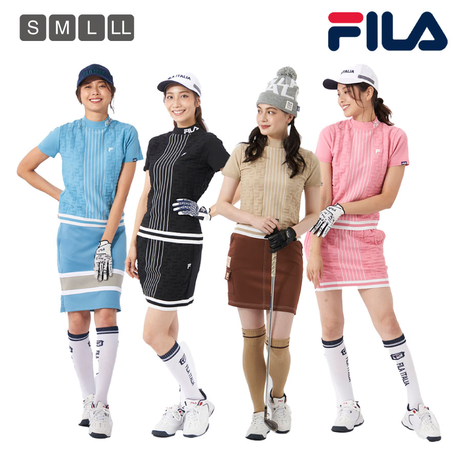 レディース モックネックニットシャツ FILA GOLF フィラゴルフ