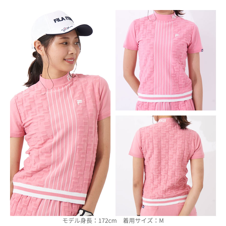 レディース モックネックニットシャツ FILA GOLF フィラゴルフウェア