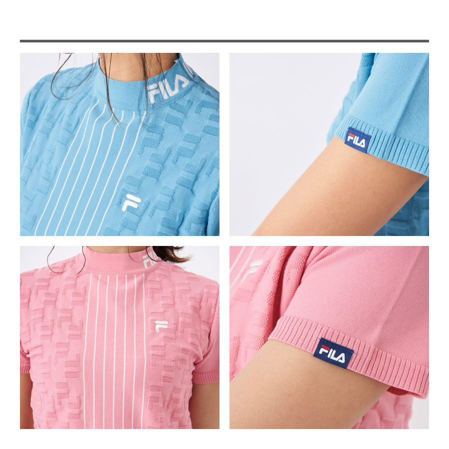 FILA レディース モックネックニットシャツ GOLF フィラゴルフ
