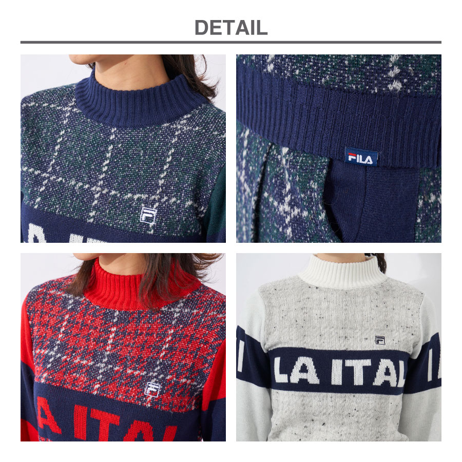 FILA レディース モックネックセーター ハイネック GOLF フィラ
