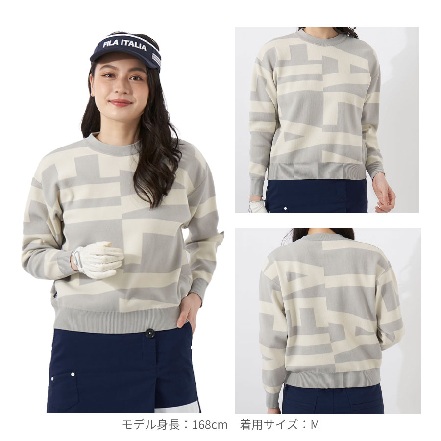 レディース ジャガーニットセーター FILA GOLF フィラ ゴルフ ブラック ブラウン ライトグレー 792760 秋 冬  :792760:OCEANweb Yahoo! JAPAN店 - 通販 - Yahoo!ショッピング