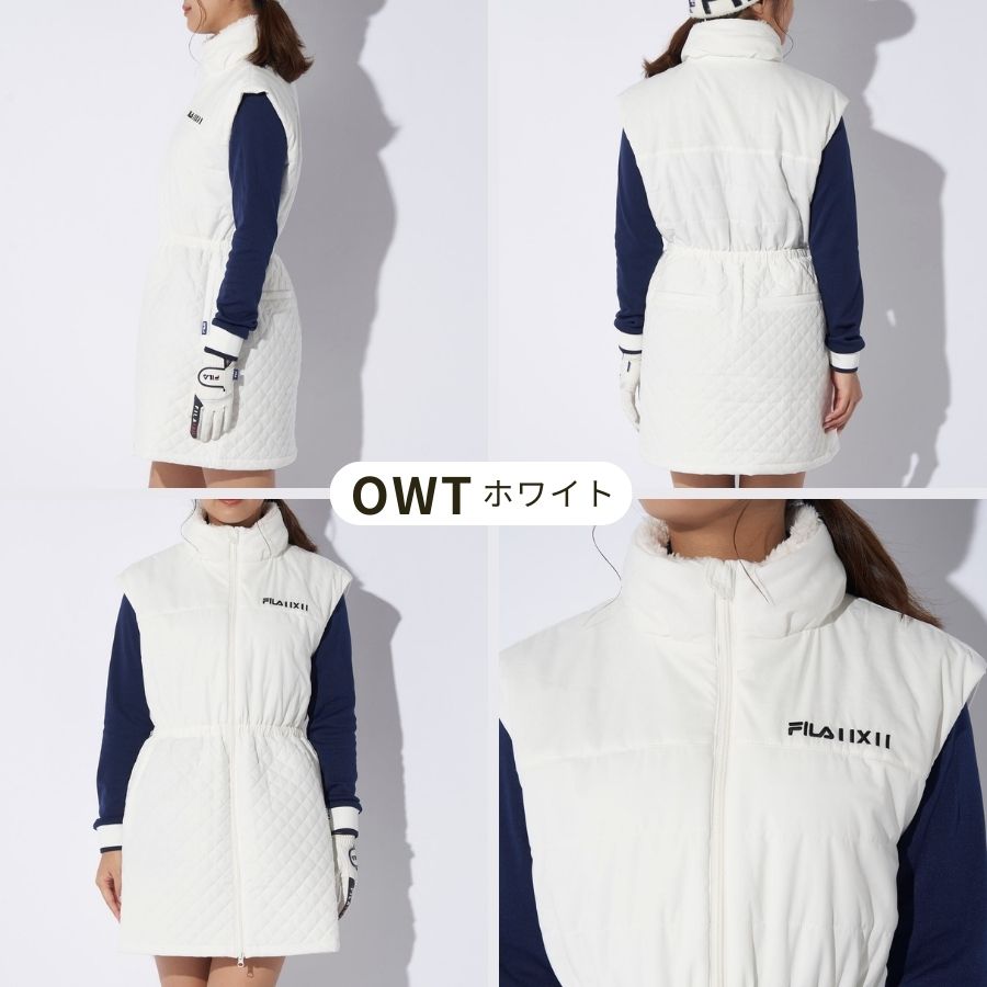 FILA GOLF ゴルフウェア レディース ワンピース 中綿 20代30代40代50代