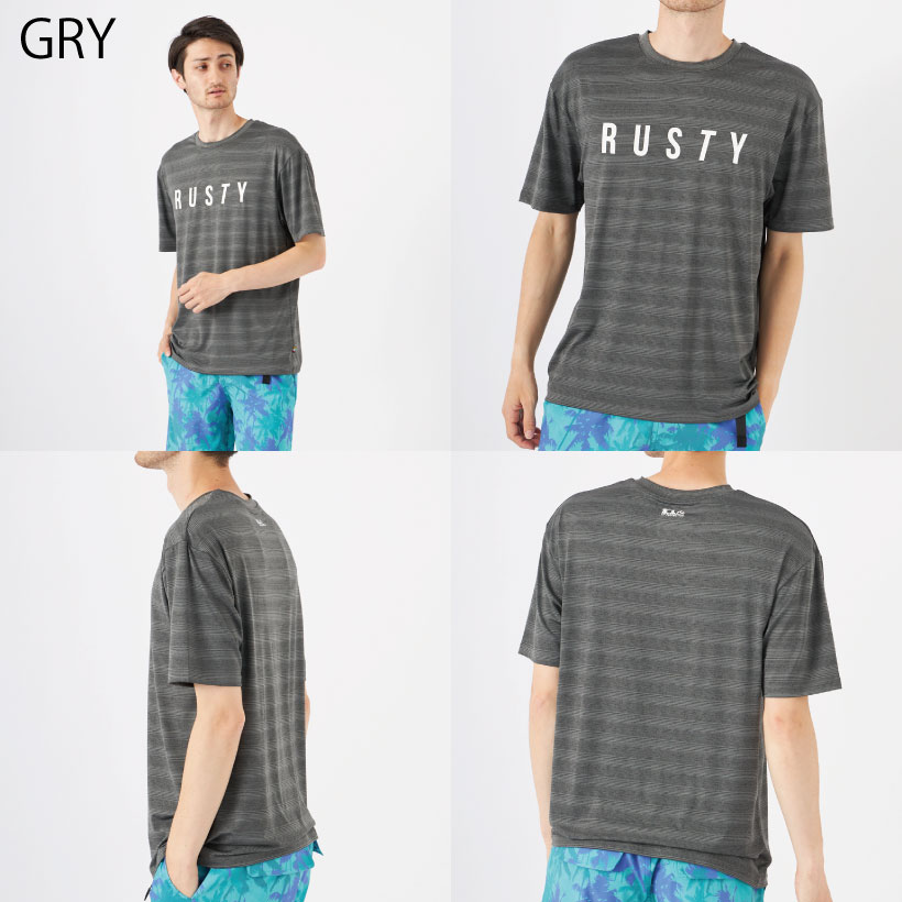 RUSTY（ラスティ） メンズ 半袖Tシャツ ブラック 912464 : OCEANweb