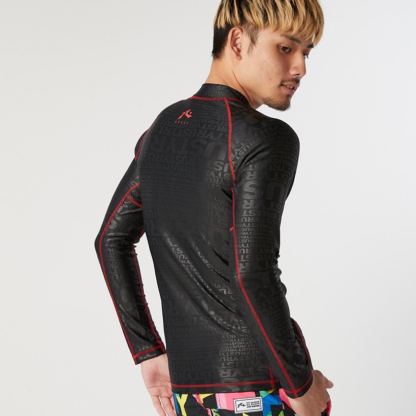 高級品 ラッシュガード メンズ アウトレット ラスティ Rusty 水陸両用 伸縮性 海 マリンスポーツ プール 速乾性 スイムウェア 日焼け防止