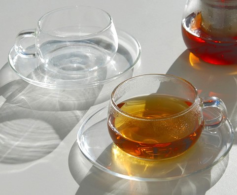ユニティ・ガラスカップ＆ソーサー2客セット :8330:アジアのお茶時間 - 通販 - Yahoo!ショッピング