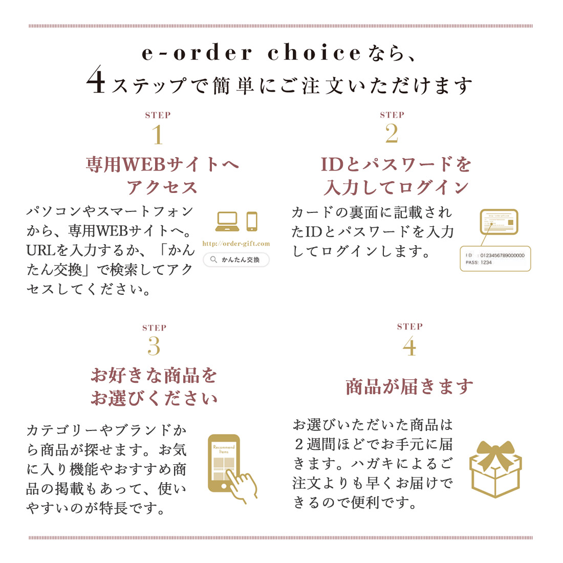 豪華ラッピング無料 カタログギフト カードタイプ e-order choice