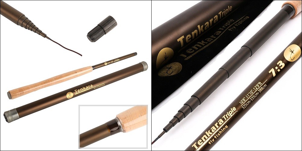 スーパーセール 半額タイムセール V-Tenkara トリプルズーム テンカラ竿 (3.25-3.35-3.88m 釣り仕掛け・仕掛け用品