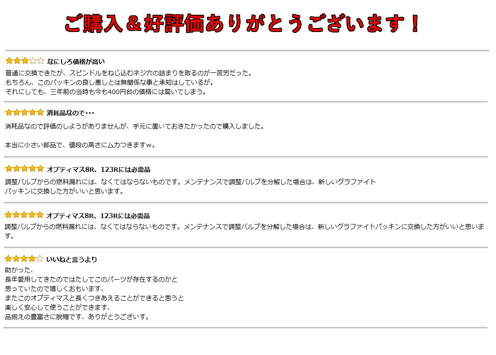 Optimus-オプティマス 123R用グラファイトパッキン Part No.1169相当品 1個単価 : optimus-17 : GNC SHOP  - 通販 - Yahoo!ショッピング