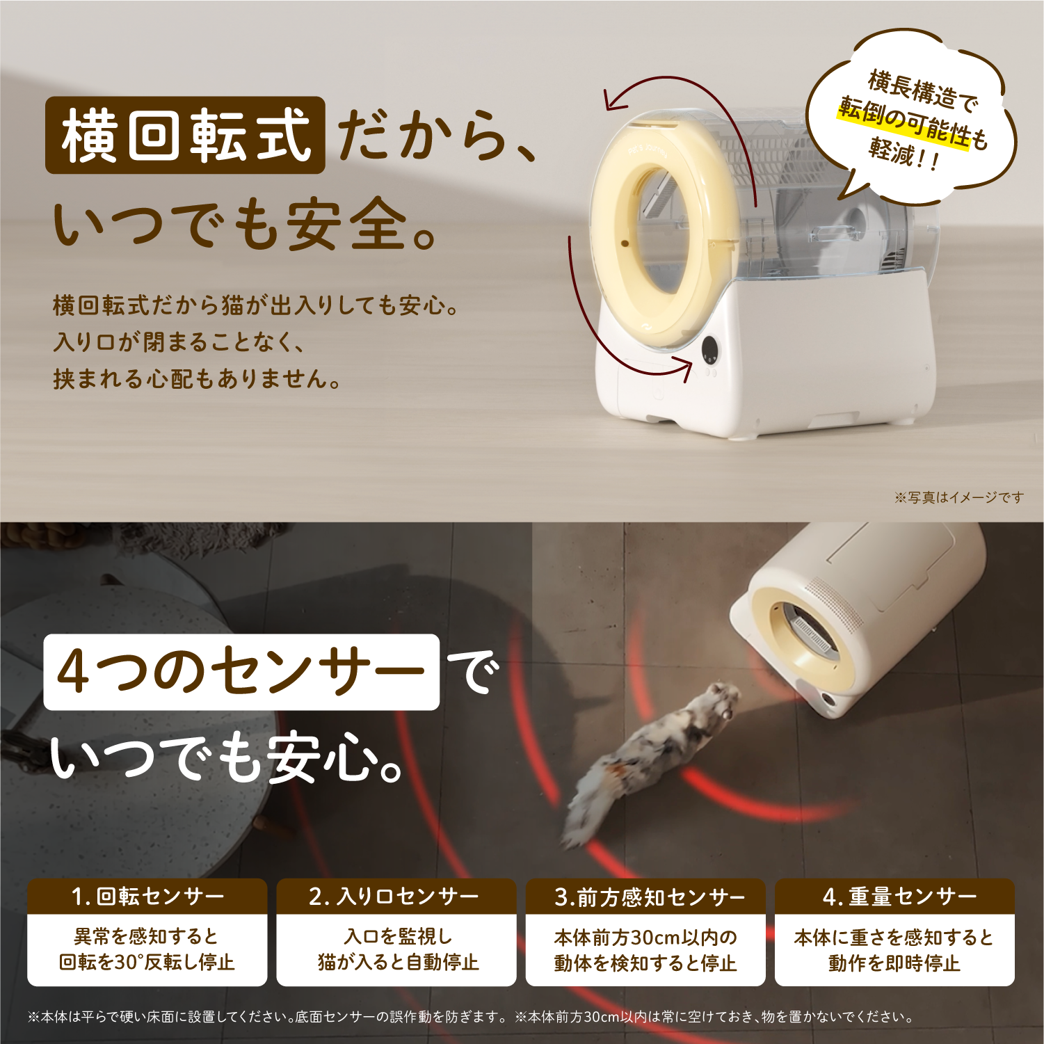 Pet's Journey 自動猫用トイレ 当日発送][1年保証付][クーポン5,000円引き] 猫トイレ 全自動 清掃