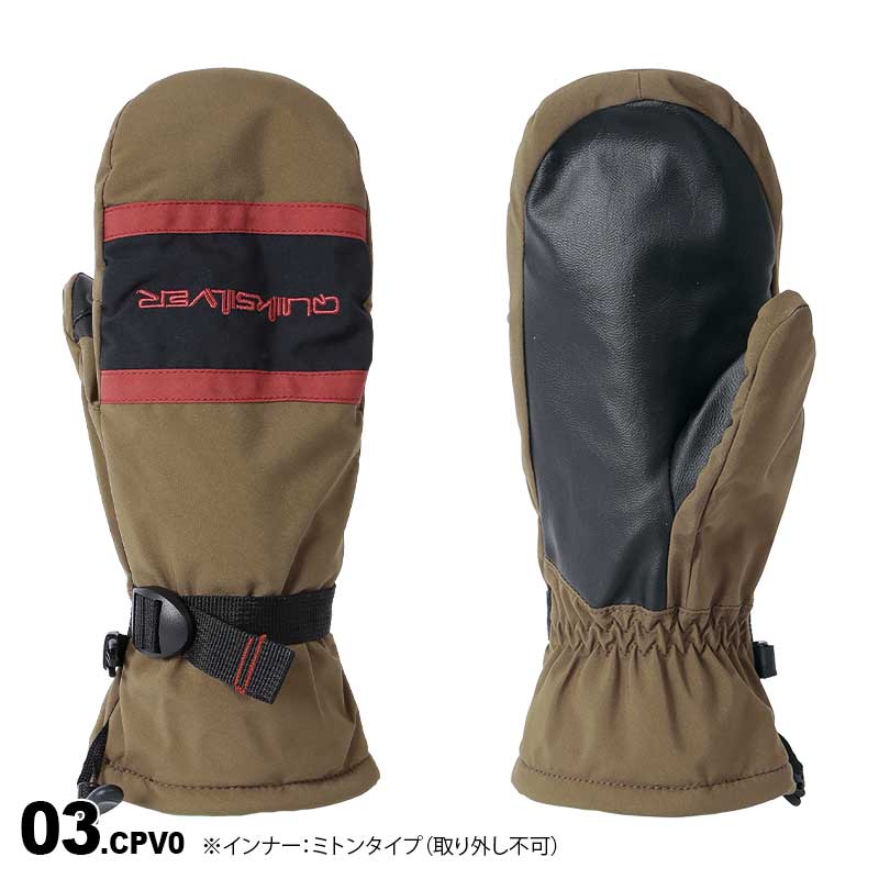Quiksilver スノボ　グローブ Quiksilver クイックシルバー スノーグローブ メンズ ミトン