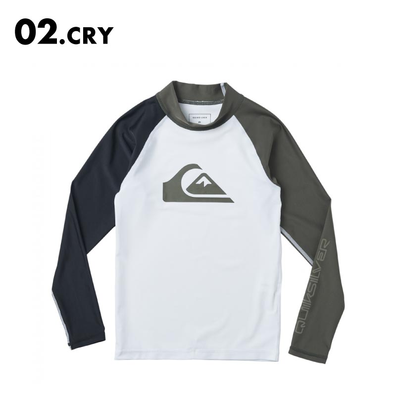 QUIKSILVER/クイックシルバー キッズ 長袖ラッシュガード UVカット 水着 紫外線カット ...