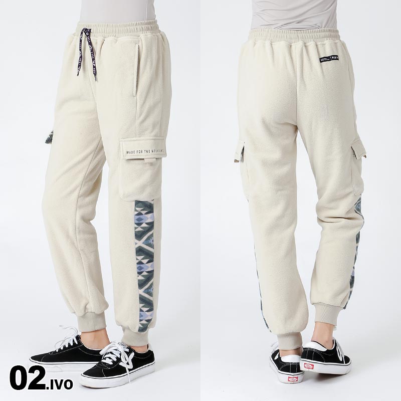 ROXY（ロキシー） フリース カーゴパンツ ロングパンツ ポケット付き