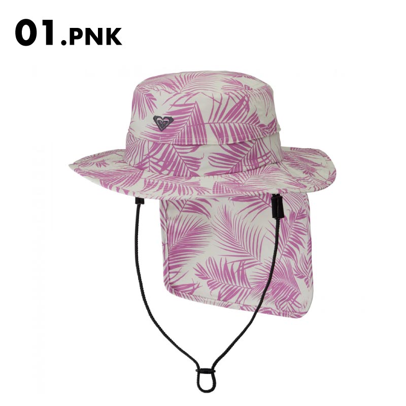 ROXY/ロキシー レディース ビーチハット UV WATER BEACH HAT PRT サンガード 撥水 ベンチレーション付き アウトドアハット ハイキング ブランド RSA241715｜ocstyle｜02