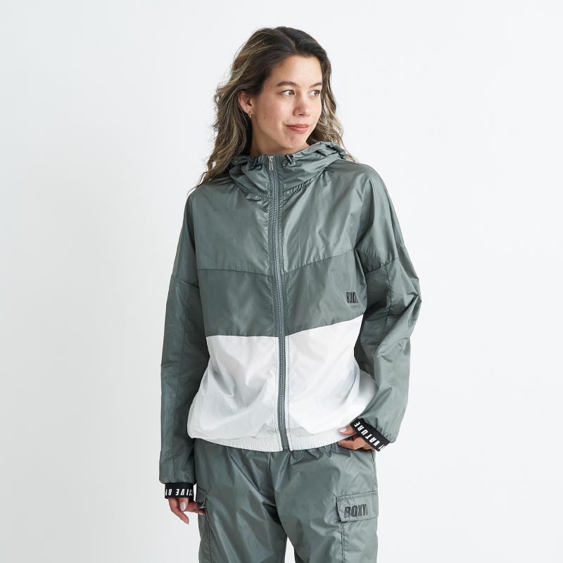 ROXY フード付きチェック柄ジャケット コンビフード付きチェック柄シャツジャケット - クリーム | ZARA