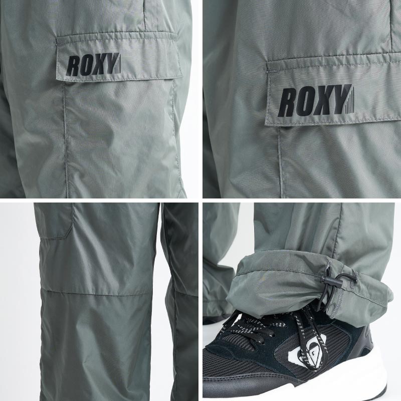ROXY（ロキシー） ナイロンカーゴパンツ ワッシャー おおきめ