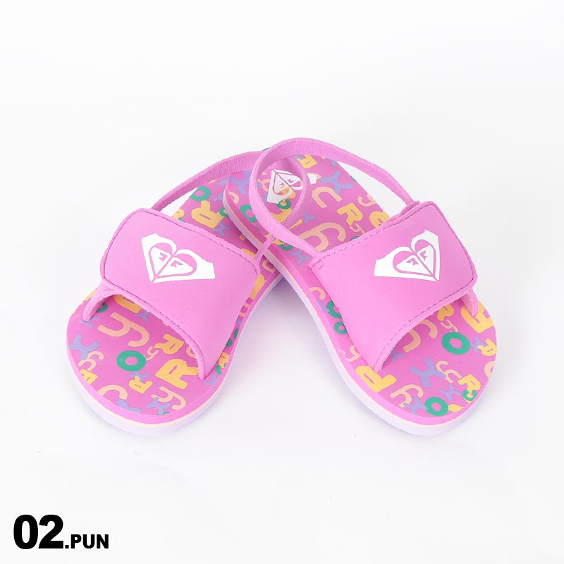 ロキシー キッズ ビーチサンダル ビーサン ペタサンダル コンフォートサンダル ビーチ 海水浴 プール ジュニア 子供用 女の子 ピンク 12cm TSD231241 ROXY | ROXY | 02
