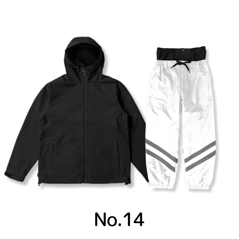 《上下で9，900円》 スノーボードウェア メンズ レディース 上下セット スキーウェア スノボ 撥水 ジャケット パンツ ウェア 冬 おしゃれ オーバーサイズ PN-2601_14