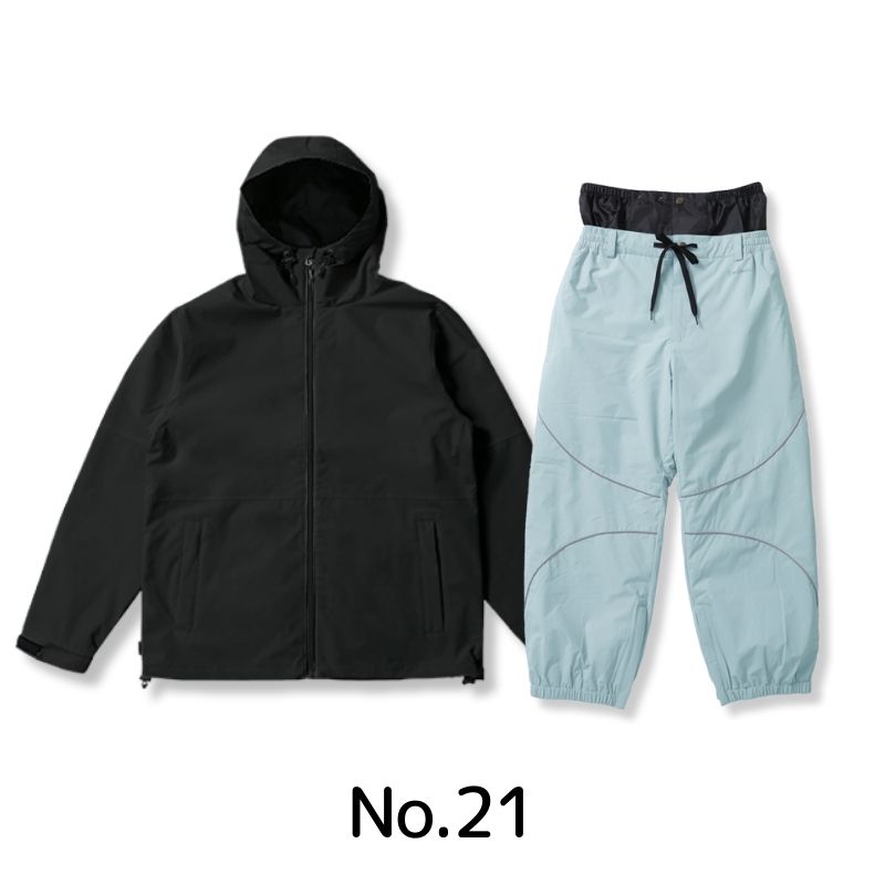 《上下で9，900円》 スノーボードウェア メンズ レディース 上下セット スキーウェア スノボ 撥水 ジャケット パンツ ウェア 冬 おしゃれ オーバーサイズ PN-2601_21
