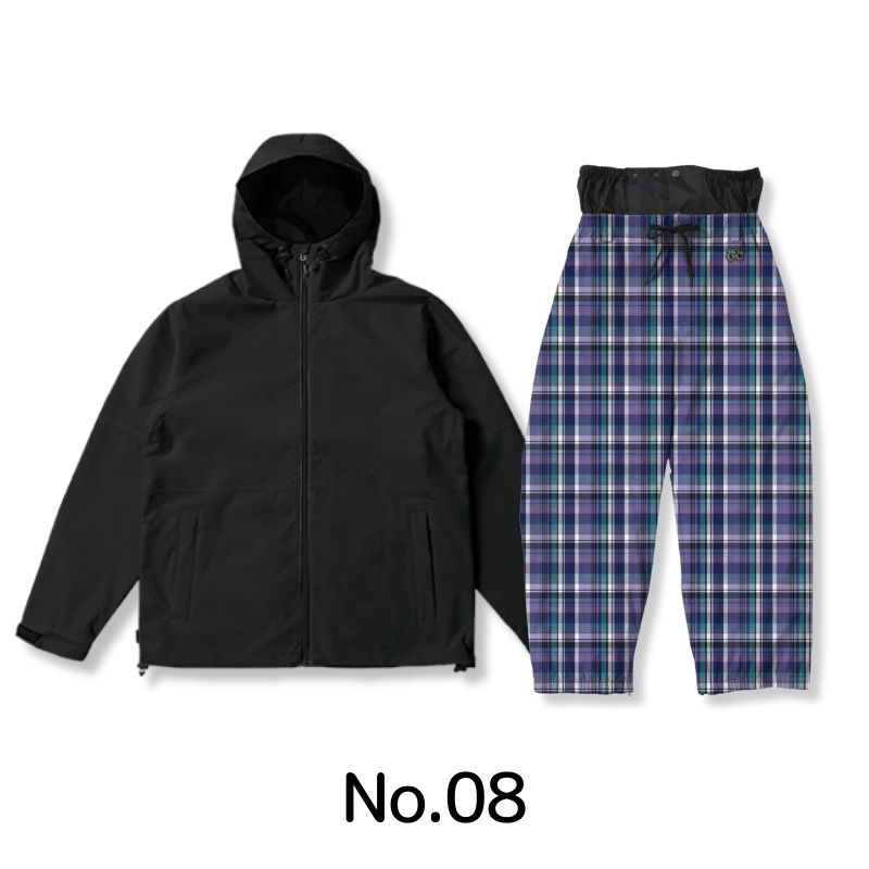 《上下で9，900円》 スノーボードウェア メンズ レディース 上下セット スキーウェア スノボ 撥水 ジャケット パンツ ウェア 冬 おしゃれ オーバーサイズ PN-2601_8