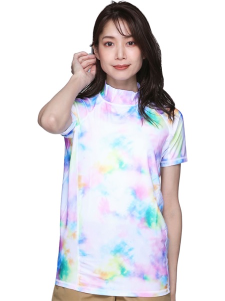 ラッシュガード メンズ レディース 半袖 半そで Tシャツ 水着 UVカット 耐塩素 冷感 体型カバー 紫外線対策 速乾 夏服 無地 ジムウェア ヨガウェア PR-5000 | ポンタぺス | 10