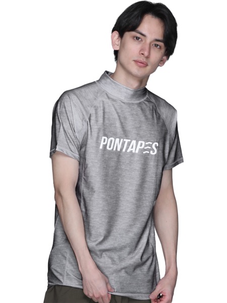 ラッシュガード メンズ レディース 半袖 半そで Tシャツ 水着 UVカット 耐塩素 冷感 体型カバー 紫外線対策 速乾 夏服 無地 ジムウェア ヨガウェア PR-5000 | ポンタぺス | 14