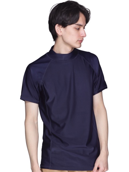 ラッシュガード メンズ レディース 半袖 半そで Tシャツ 水着 UVカット 耐塩素 冷感 体型カバー 紫外線対策 速乾 夏服 無地 ジムウェア ヨガウェア PR-5000 | ポンタぺス | 02