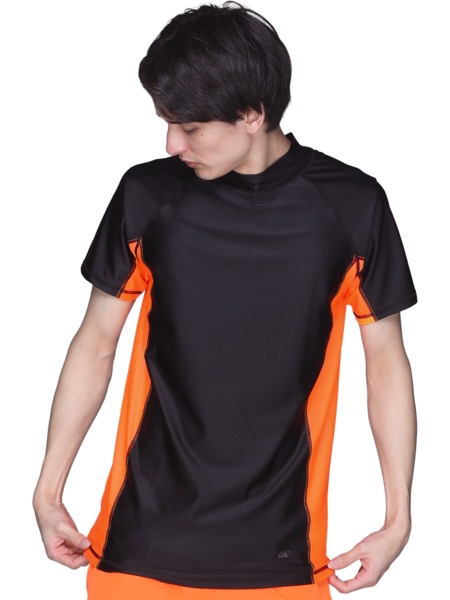 ラッシュガード メンズ レディース 半袖 半そで Tシャツ 水着 UVカット 耐塩素 冷感 体型カバー 紫外線対策 速乾 夏服 無地 ジムウェア ヨガウェア PR-5000 | ポンタぺス | 07