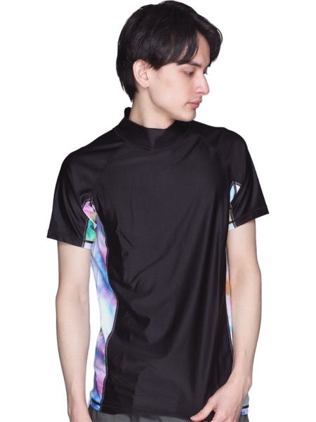 ラッシュガード メンズ レディース 半袖 半そで Tシャツ 水着 UVカット 耐塩素 冷感 体型カバー 紫外線対策 速乾 夏服 無地 ジムウェア ヨガウェア PR-5000 | ポンタぺス | 08