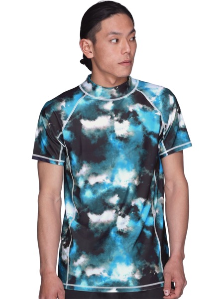 ラッシュガード メンズ レディース 半袖 半そで Tシャツ 水着 UVカット 耐塩素 冷感 体型カバー 紫外線対策 速乾 夏服 無地 ジムウェア ヨガウェア PR-5000 | ポンタぺス | 09