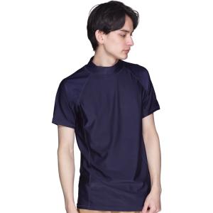 ラッシュガード メンズ 半袖 半そで Tシャツ 水着 UVカット 耐塩素 冷感 体型カバー 紫外線対...