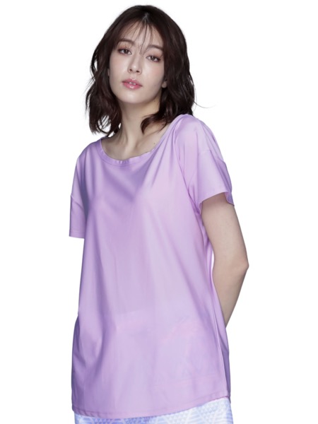 ラッシュガード レディース 半袖 Tシャツ UVカット 水着 体型カバー 紫外線対策 大きいサイズ 透けない白 夏服 ビーチウェア IR-7400｜ocstyle｜05