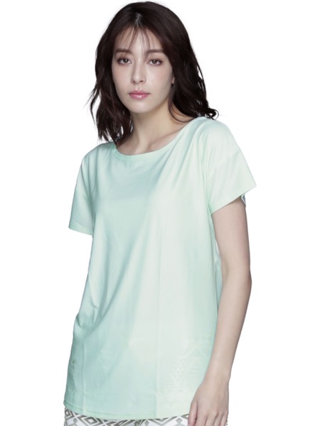 ラッシュガード レディース 半袖 Tシャツ UVカット 水着 体型カバー 紫外線対策 大きいサイズ 透けない白 夏服 ビーチウェア IR-7400｜ocstyle｜07