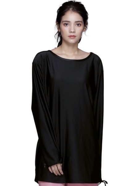 ラッシュガード レディース 長袖 Tシャツ UPF50＋ UVカット 体型カバー 大きいサイズ トップス 冷感 カットソー 水着 フィットネス ジムウェア 速乾 運動 IF-141 | ICEPARDAL | 07