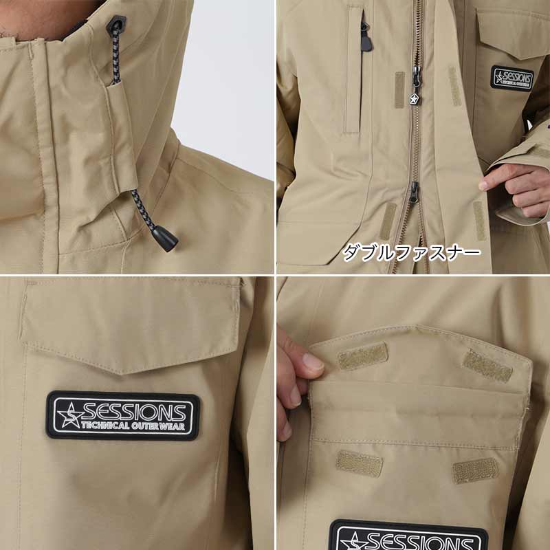 SESSIONS/セッションズ メンズ スノーウェアジャケット SSFW230005