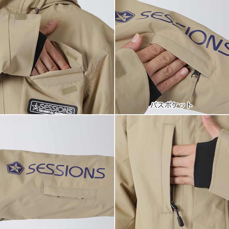 SESSIONS/セッションズ メンズ スノーウェアジャケット