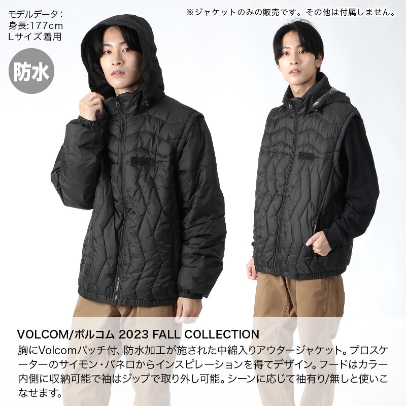 VOLCOM（ボルコム） メンズ 中綿ジャケット アウタージャケット 防水
