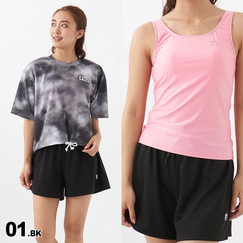 【セール】福袋/福箱ファッション通販 FILA FILA/フィラ レディース 水着セット Tシャツ+タンキニ4点 ウェア