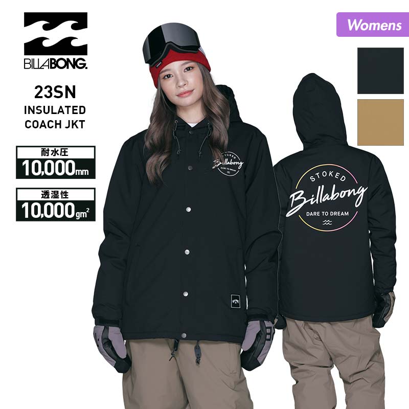 BILLABONG/ビラボン レディース スノーボードウェア コーチジャケット BC01L-758 スノージャケット スノボウェア スキーウェア 上  防寒 : 216020038 : OC SPORTS ヤフー店 - 通販 - Yahoo!ショッピング